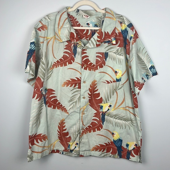 Barefoot in Paradise by Aloha Royals casual button down tropical Hawaiian shirt - Picture 1 of 10